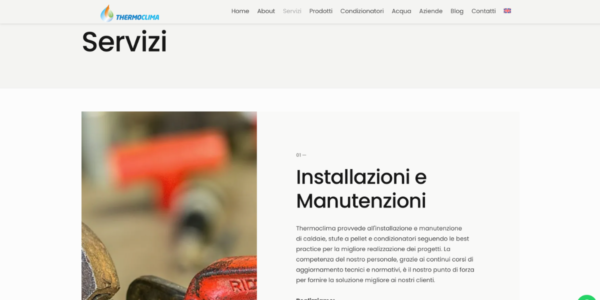 Servizi climatizzazione pompe calore Thermoclima Toscana — Hetaweb