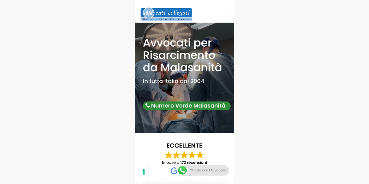 Sito Avvocati Collegati su smartphone — responsive Hetaweb