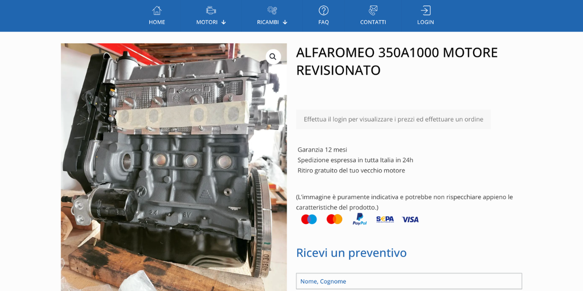 Scheda motore revisionato BeB Motors — e-commerce Hetaweb