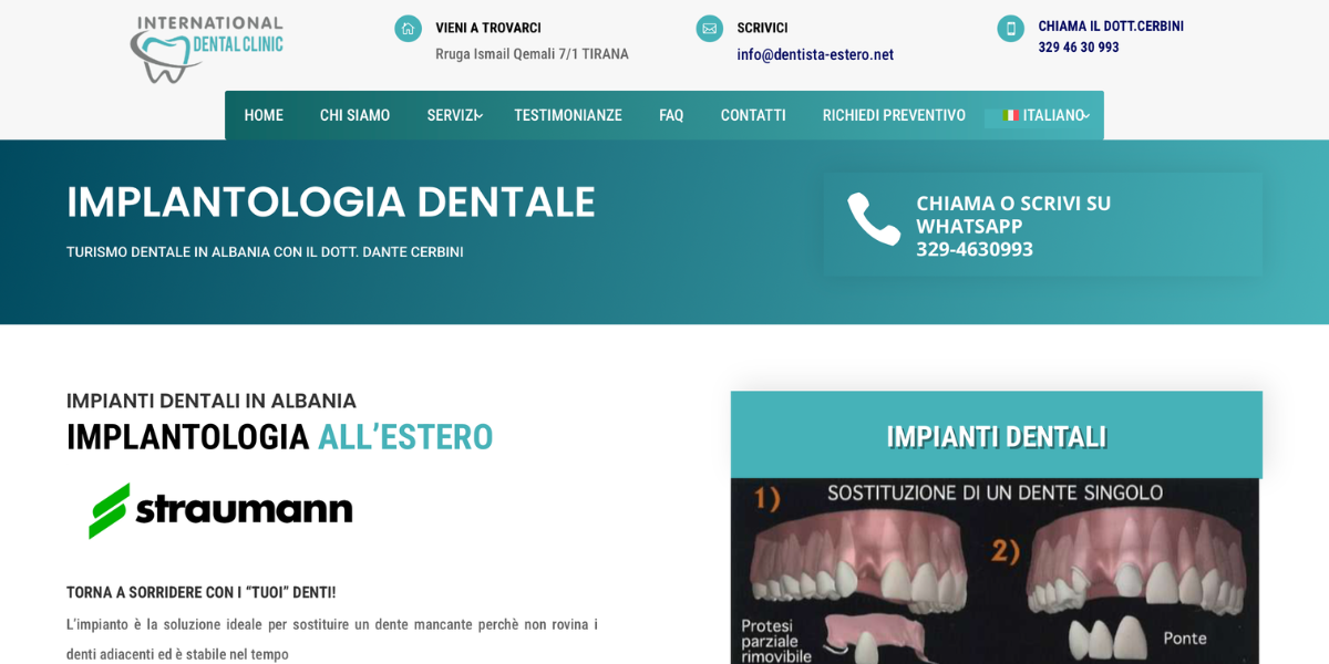 Campagna advertising turismo dentale Dott. Cerbini - Hetaweb