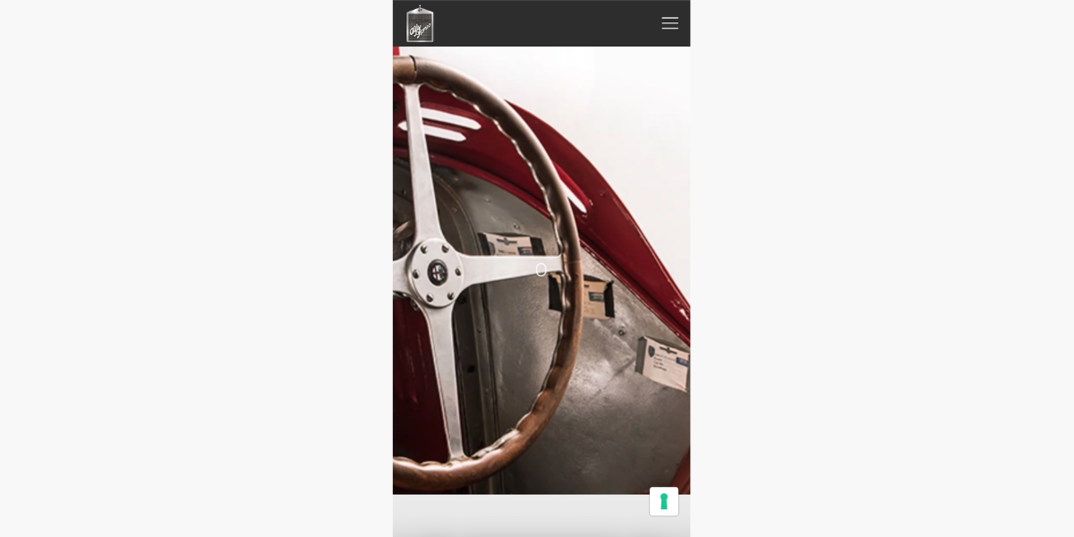 Sito RIAR Alfa Romeo su smartphone — responsive Hetaweb